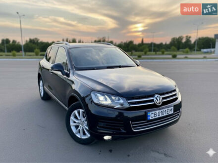 Черный Фольксваген Туарег, объемом двигателя 2.97 л и пробегом 220 тыс. км за 17700 $, фото 1 на Automoto.ua