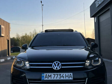 Черный Фольксваген Туарег, объемом двигателя 3 л и пробегом 270 тыс. км за 23200 $, фото 1 на Automoto.ua