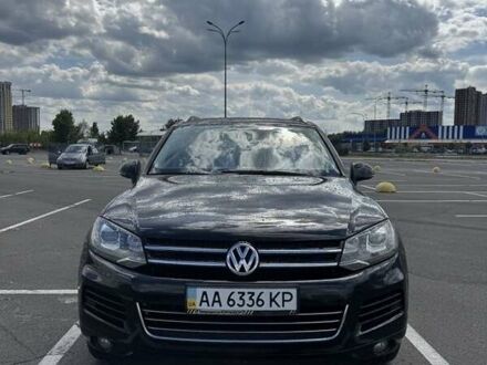 Черный Фольксваген Туарег, объемом двигателя 3 л и пробегом 195 тыс. км за 20950 $, фото 1 на Automoto.ua