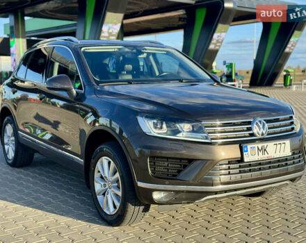 Коричневый Фольксваген Туарег, объемом двигателя 3 л и пробегом 220 тыс. км за 26500 $, фото 1 на Automoto.ua