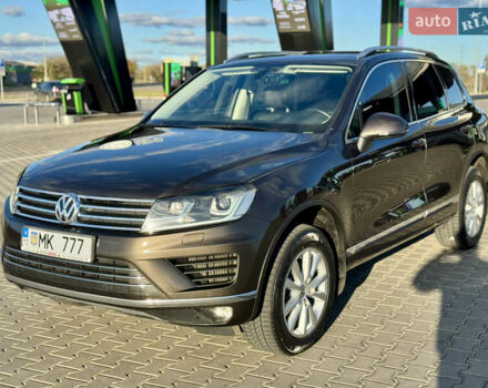 Коричневый Фольксваген Туарег, объемом двигателя 3 л и пробегом 220 тыс. км за 26500 $, фото 4 на Automoto.ua