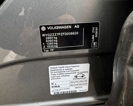 Серый Фольксваген Туарег, объемом двигателя 3 л и пробегом 200 тыс. км за 23500 $, фото 18 на Automoto.ua