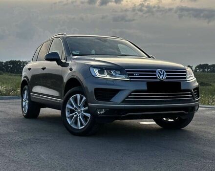 Серый Фольксваген Туарег, объемом двигателя 3 л и пробегом 139 тыс. км за 23200 $, фото 1 на Automoto.ua