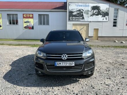 Серый Фольксваген Туарег, объемом двигателя 3 л и пробегом 253 тыс. км за 17000 $, фото 1 на Automoto.ua