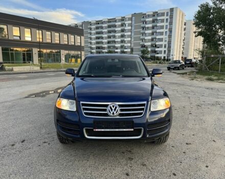 Синий Фольксваген Туарег, объемом двигателя 5 л и пробегом 192 тыс. км за 4400 $, фото 1 на Automoto.ua