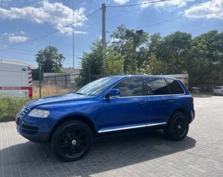 Синий Фольксваген Туарег, объемом двигателя 3 л и пробегом 377 тыс. км за 8700 $, фото 2 на Automoto.ua