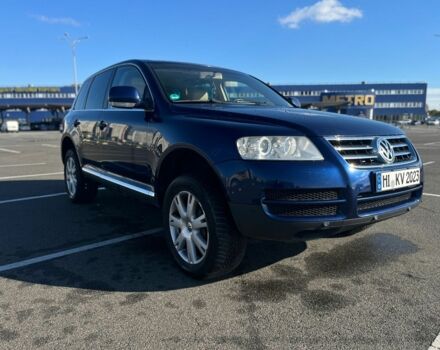 Синий Фольксваген Туарег, объемом двигателя 3 л и пробегом 367 тыс. км за 5800 $, фото 2 на Automoto.ua