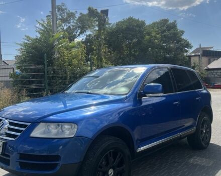 Синий Фольксваген Туарег, объемом двигателя 3 л и пробегом 377 тыс. км за 8700 $, фото 3 на Automoto.ua