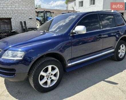Синий Фольксваген Туарег, объемом двигателя 2.46 л и пробегом 291 тыс. км за 8000 $, фото 4 на Automoto.ua