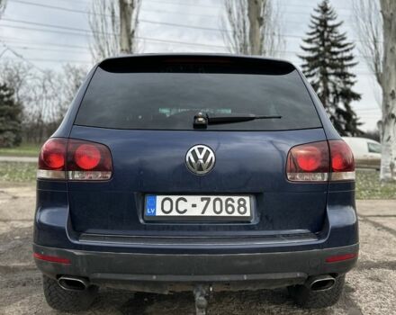 Синий Фольксваген Туарег, объемом двигателя 3 л и пробегом 350 тыс. км за 6200 $, фото 4 на Automoto.ua