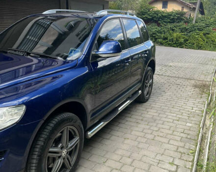 Синий Фольксваген Туарег, объемом двигателя 3 л и пробегом 386 тыс. км за 12300 $, фото 2 на Automoto.ua