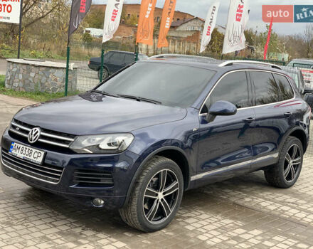 Синий Фольксваген Туарег, объемом двигателя 3 л и пробегом 210 тыс. км за 20999 $, фото 2 на Automoto.ua