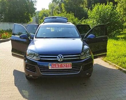 Синий Фольксваген Туарег, объемом двигателя 3 л и пробегом 195 тыс. км за 21000 $, фото 2 на Automoto.ua