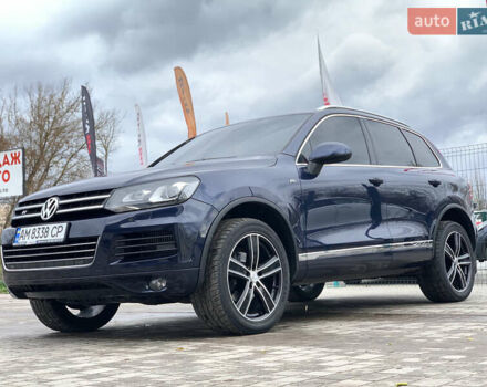 Синий Фольксваген Туарег, объемом двигателя 3 л и пробегом 210 тыс. км за 20999 $, фото 1 на Automoto.ua