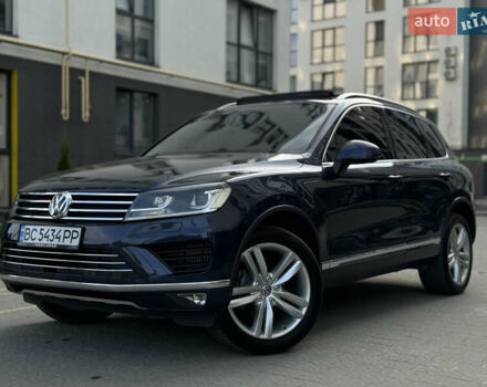 Синий Фольксваген Туарег, объемом двигателя 2.97 л и пробегом 272 тыс. км за 16200 $, фото 3 на Automoto.ua