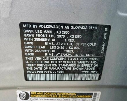 Синий Фольксваген Туарег, объемом двигателя 3 л и пробегом 131 тыс. км за 2800 $, фото 12 на Automoto.ua