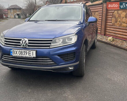 Синий Фольксваген Туарег, объемом двигателя 2.97 л и пробегом 190 тыс. км за 24800 $, фото 2 на Automoto.ua