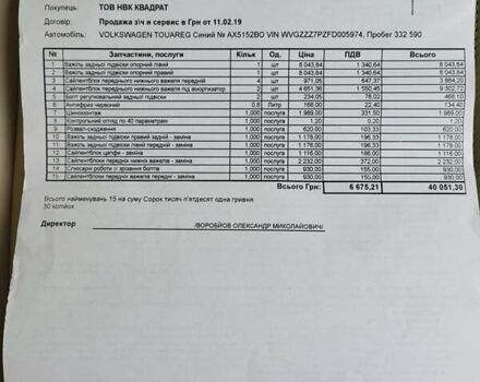 Синій Фольксваген Туарег, об'ємом двигуна 2.97 л та пробігом 397 тис. км за 25950 $, фото 10 на Automoto.ua