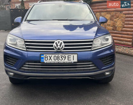 Синий Фольксваген Туарег, объемом двигателя 2.97 л и пробегом 190 тыс. км за 24800 $, фото 1 на Automoto.ua