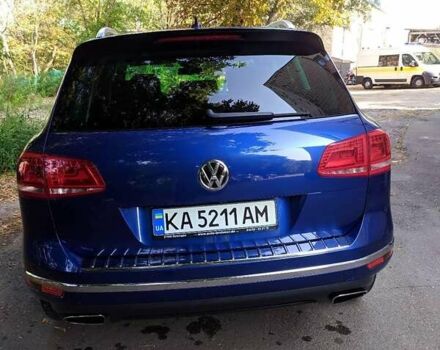 Синий Фольксваген Туарег, объемом двигателя 3 л и пробегом 152 тыс. км за 29000 $, фото 4 на Automoto.ua