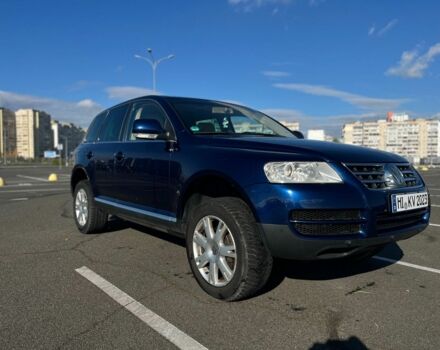 Синий Фольксваген Туарег, объемом двигателя 3 л и пробегом 367 тыс. км за 5800 $, фото 1 на Automoto.ua