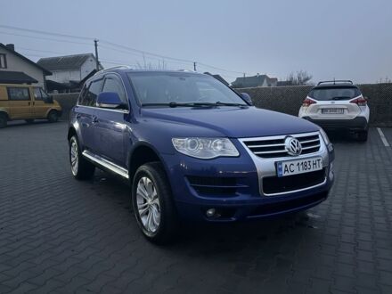 Синий Фольксваген Туарег, объемом двигателя 3 л и пробегом 269 тыс. км за 7999 $, фото 1 на Automoto.ua