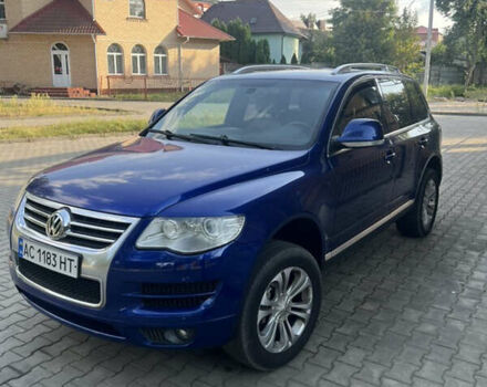 Синий Фольксваген Туарег, объемом двигателя 3 л и пробегом 265 тыс. км за 7999 $, фото 1 на Automoto.ua