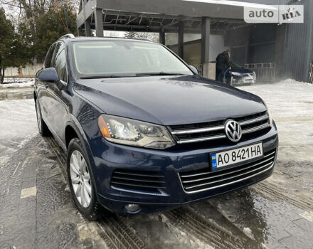 Синий Фольксваген Туарег, объемом двигателя 3 л и пробегом 201 тыс. км за 15500 $, фото 1 на Automoto.ua