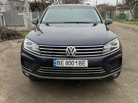 Синий Фольксваген Туарег, объемом двигателя 2.97 л и пробегом 192 тыс. км за 21000 $, фото 1 на Automoto.ua