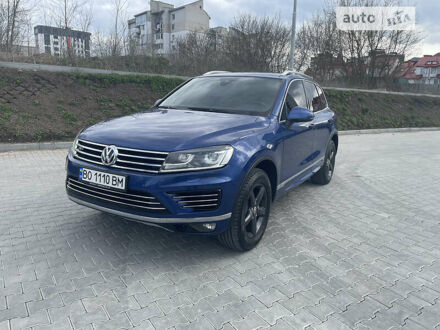 Фольксваген Туарег 2015 у Тернополі на Automoto.ua Синій Фольксваген Туарег, об'ємом двигуна 3 л та пробігом 231 тис. км за 28900 $, фото 1 на Automoto.ua
