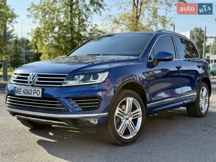 Синий Фольксваген Туарег, объемом двигателя 3 л и пробегом 160 тыс. км за 29999 $, фото 1 на Automoto.ua