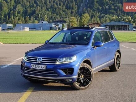Синий Фольксваген Туарег, объемом двигателя 3 л и пробегом 152 тыс. км за 29000 $, фото 1 на Automoto.ua