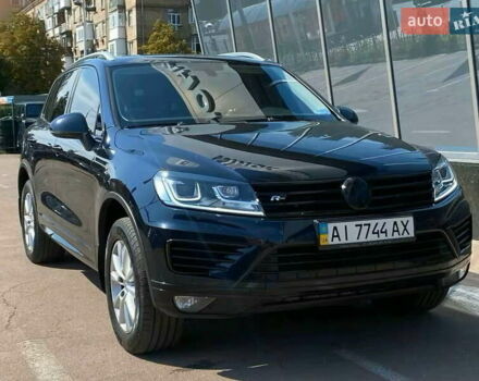 Синий Фольксваген Туарег, объемом двигателя 3 л и пробегом 178 тыс. км за 27900 $, фото 1 на Automoto.ua