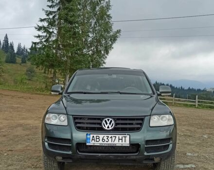 Зеленый Фольксваген Туарег, объемом двигателя 3.2 л и пробегом 310 тыс. км за 6500 $, фото 1 на Automoto.ua