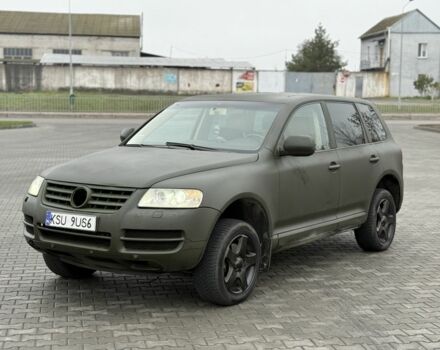 Зеленый Фольксваген Туарег, объемом двигателя 2.5 л и пробегом 370 тыс. км за 3699 $, фото 1 на Automoto.ua