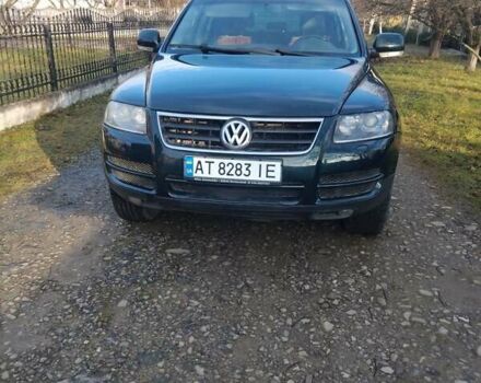 Зеленый Фольксваген Туарег, объемом двигателя 2.97 л и пробегом 408 тыс. км за 8200 $, фото 1 на Automoto.ua