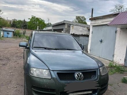 Фольксваген Туарег 2006 в Краматорске на Automoto.ua Зеленый Фольксваген Туарег, объемом двигателя 3 л и пробегом 290 тыс. км за 5000 $, фото 1 на Automoto.ua