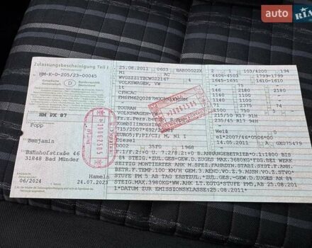 Белый Фольксваген Туран, объемом двигателя 2 л и пробегом 248 тыс. км за 12900 $, фото 93 на Automoto.ua