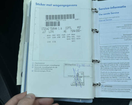 Черный Фольксваген Туран, объемом двигателя 1.6 л и пробегом 220 тыс. км за 7700 $, фото 50 на Automoto.ua