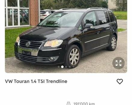 Черный Фольксваген Туран, объемом двигателя 1.4 л и пробегом 194 тыс. км за 6555 $, фото 219 на Automoto.ua