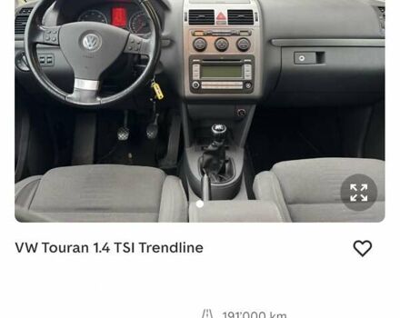 Черный Фольксваген Туран, объемом двигателя 1.4 л и пробегом 194 тыс. км за 6555 $, фото 221 на Automoto.ua