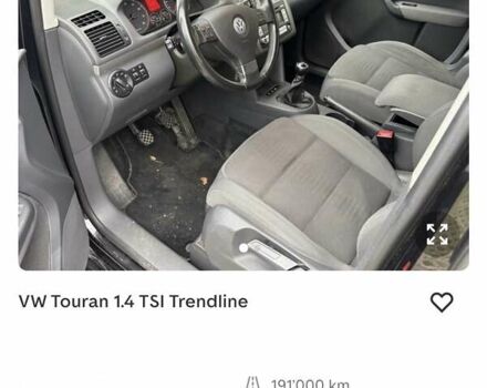 Черный Фольксваген Туран, объемом двигателя 1.4 л и пробегом 194 тыс. км за 6555 $, фото 220 на Automoto.ua