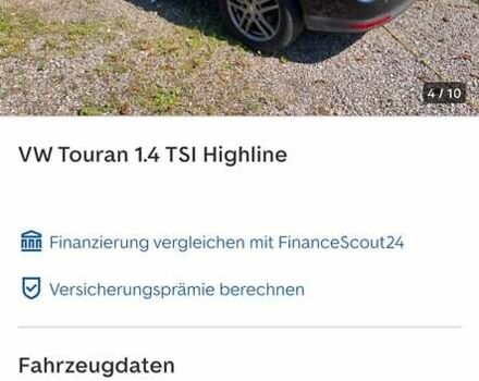 Черный Фольксваген Туран, объемом двигателя 1.4 л и пробегом 238 тыс. км за 7888 $, фото 270 на Automoto.ua