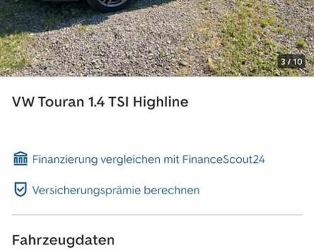 Черный Фольксваген Туран, объемом двигателя 1.4 л и пробегом 238 тыс. км за 7888 $, фото 269 на Automoto.ua