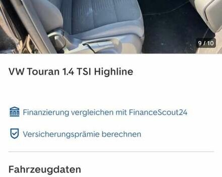 Черный Фольксваген Туран, объемом двигателя 1.4 л и пробегом 238 тыс. км за 7888 $, фото 273 на Automoto.ua
