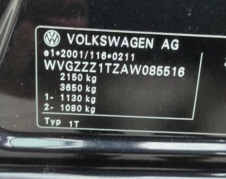 Черный Фольксваген Туран, объемом двигателя 1.39 л и пробегом 195 тыс. км за 8300 $, фото 26 на Automoto.ua