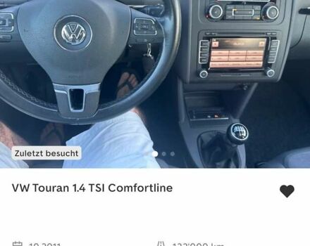 Черный Фольксваген Туран, объемом двигателя 1.4 л и пробегом 122 тыс. км за 9555 $, фото 109 на Automoto.ua