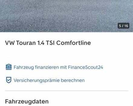 Черный Фольксваген Туран, объемом двигателя 1.4 л и пробегом 122 тыс. км за 9555 $, фото 130 на Automoto.ua