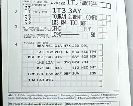 Черный Фольксваген Туран, объемом двигателя 1.97 л и пробегом 223 тыс. км за 13450 $, фото 46 на Automoto.ua