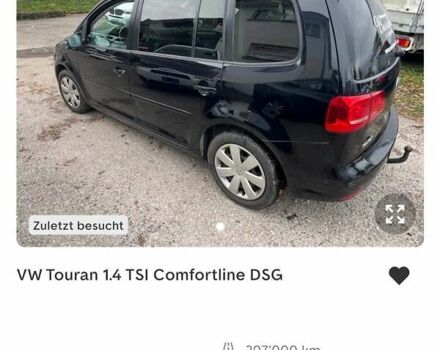 Черный Фольксваген Туран, объемом двигателя 1.4 л и пробегом 207 тыс. км за 10777 $, фото 217 на Automoto.ua